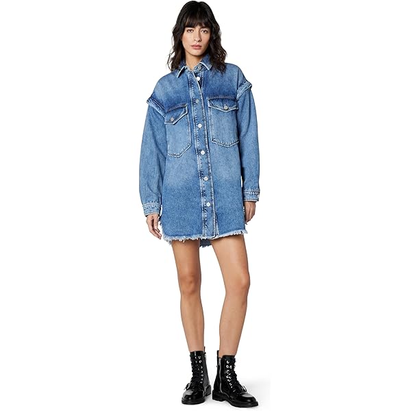 (取寄) オールセインツ レディース フェイ スナップ ドレス AllSaints women Faye Snap Dress Mid Indigo AllSaint's Women's Dress Faye Snap Dress Mid Indigo XS at Amazon